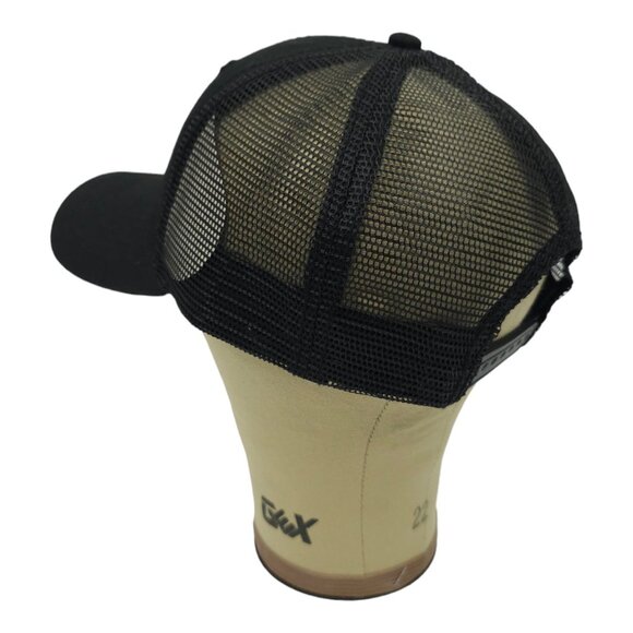 Caterpillar CAT Equipment Black Mesh Retro Snapback Cap Trucker Baseball NEW - Picture 12 of 13